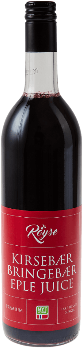 Premium Kirsebær Bringebær, flaske 0,75 l